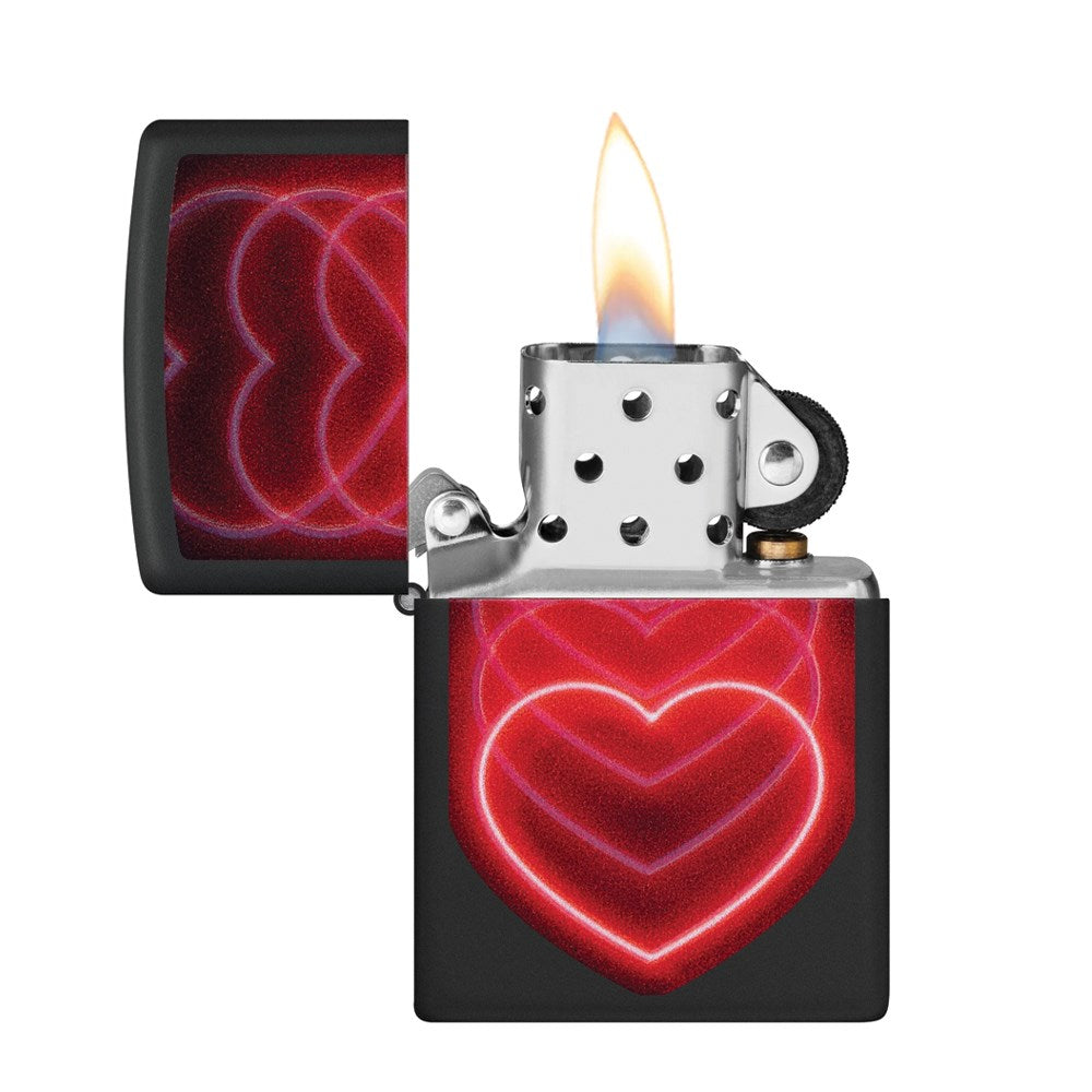 ZIPPO 218 HEARTS DESIGN LIGHTER