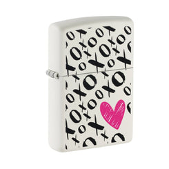 ZIPPO 214 XO HEART DESIGN LIGHTER