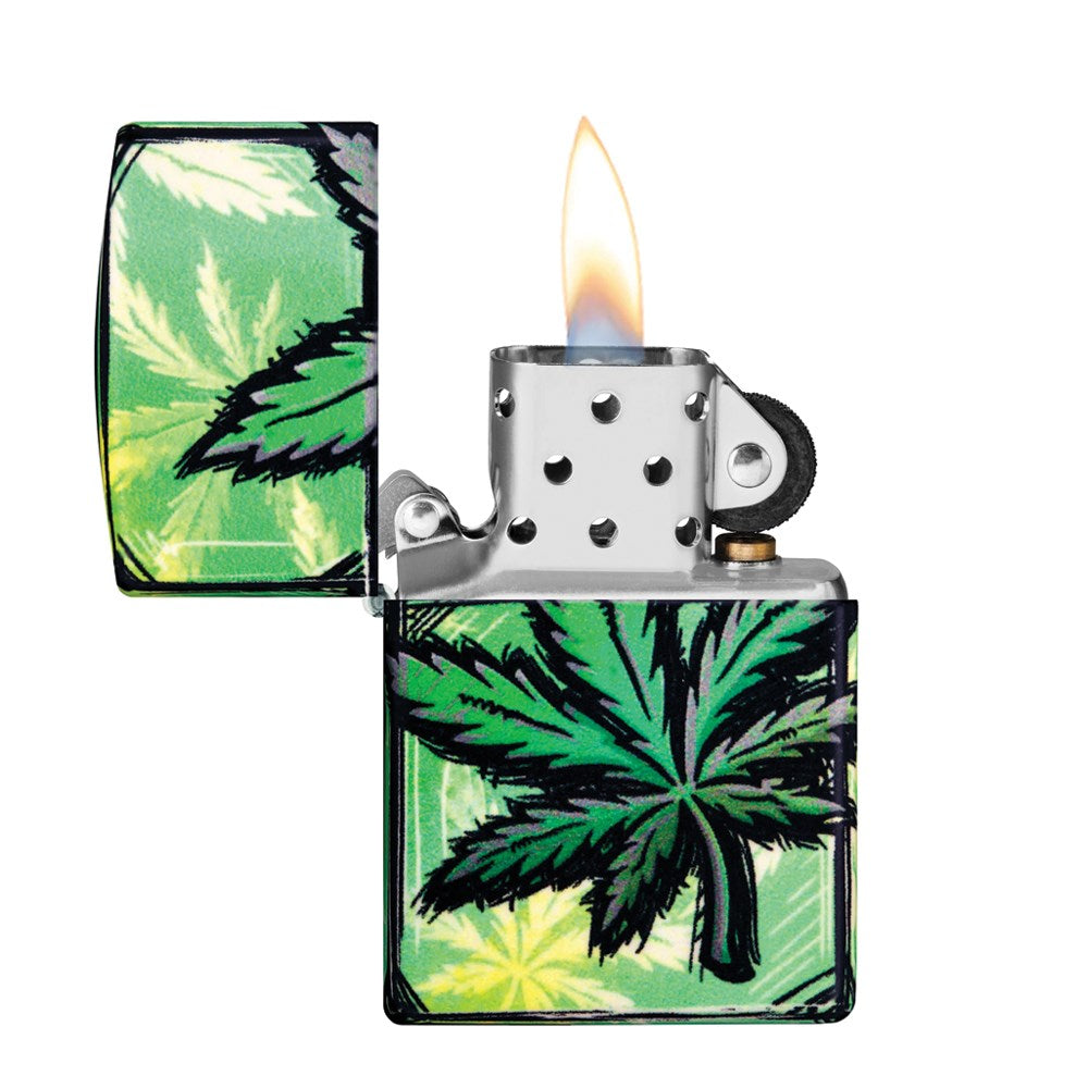ZIPPO 49193 GLOWING CANNABIS LIGHTER