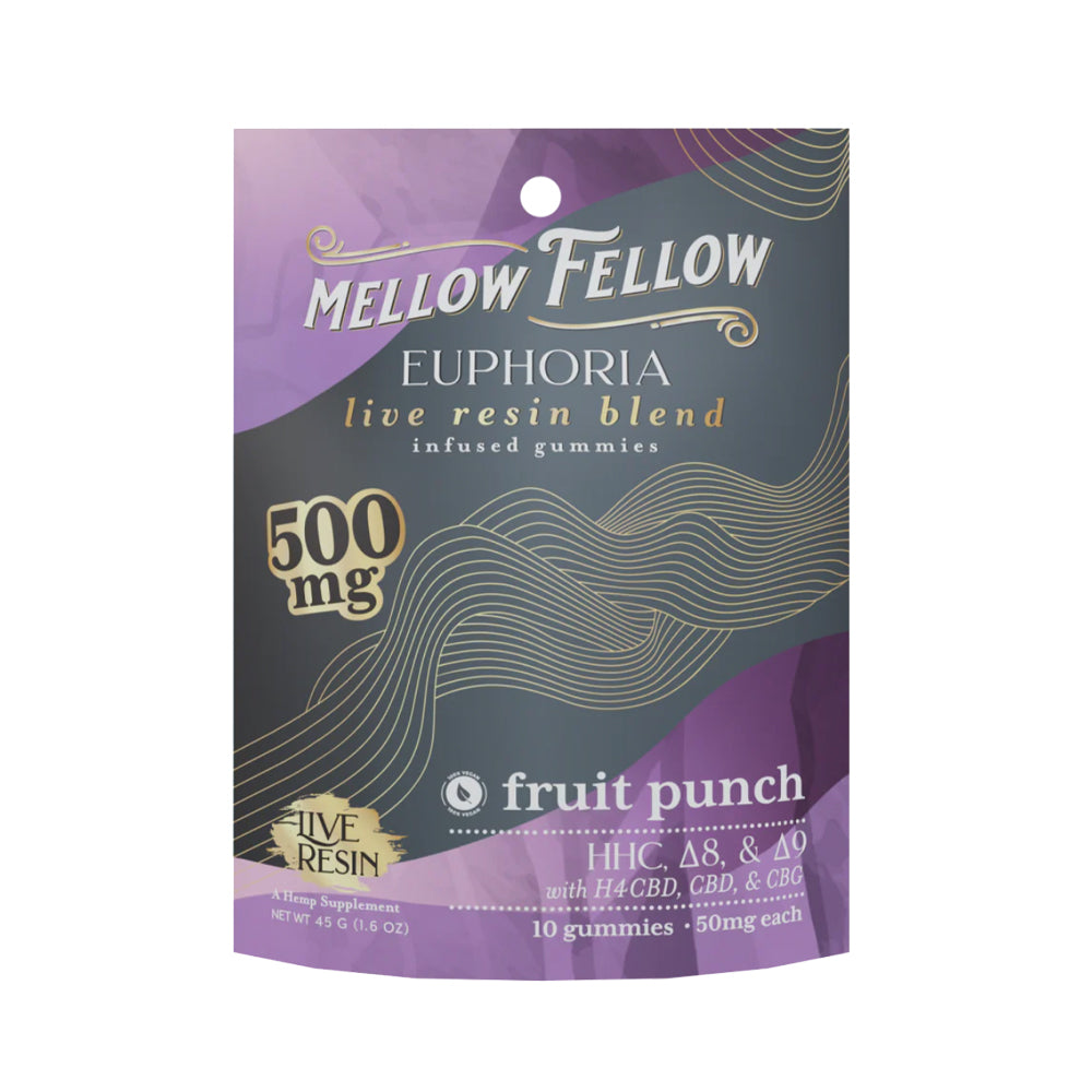MF EUPHORIA D8/D10/HHC/H4CBD/CBG/CBD 500MG GUMMIES - FRUIT PUNCH