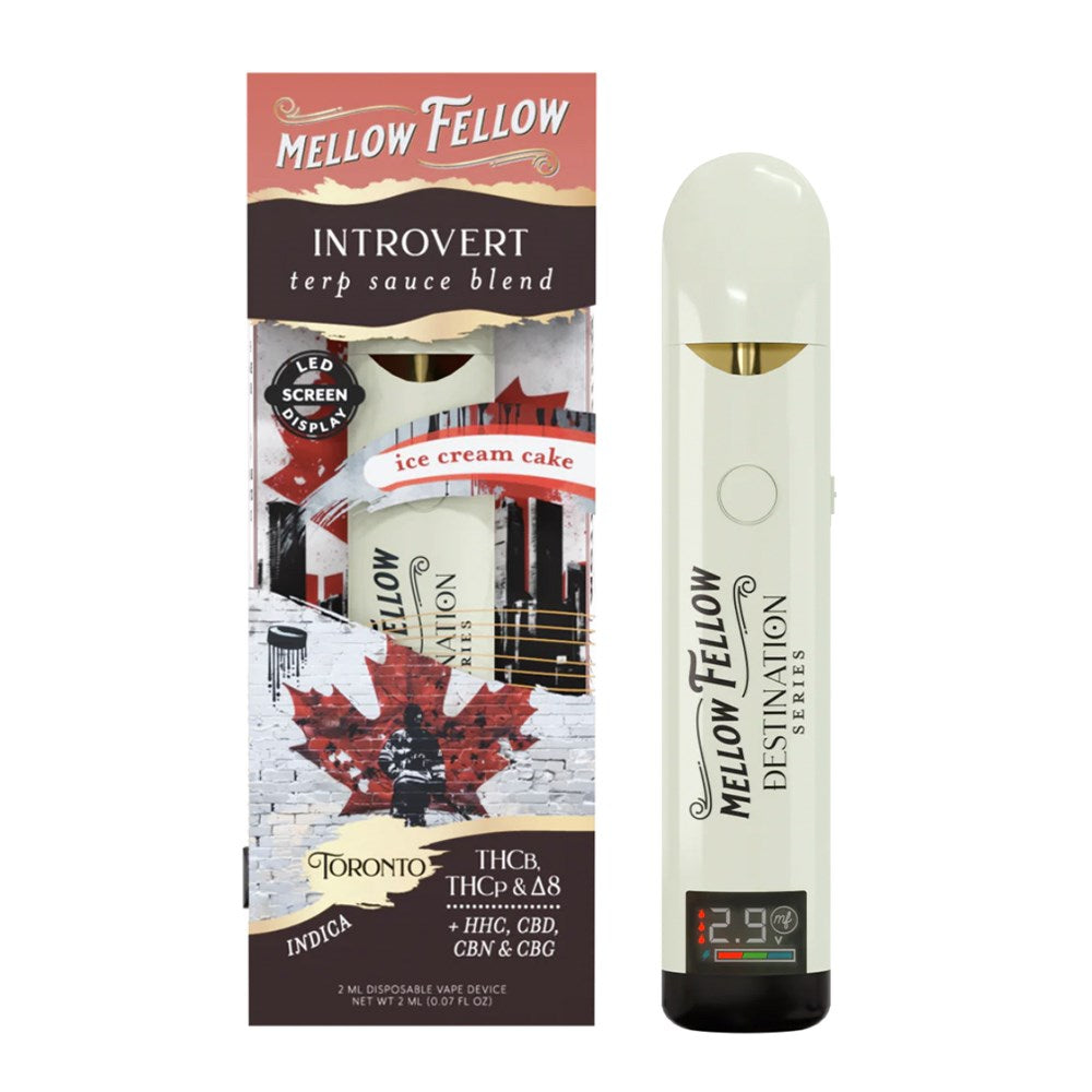 MELLOW FELLOW 2ML INTROVERT BLEND DISPOSABLE TORONTO - ICE CREAM CAKE POP