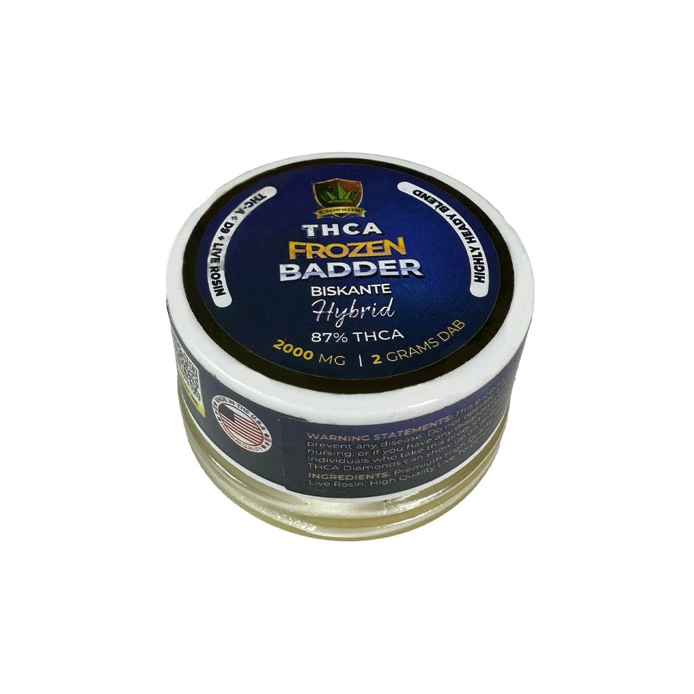 CROWNZEN THCA 2000MG FROZEN BADDER HYBRID - BISCANTE
