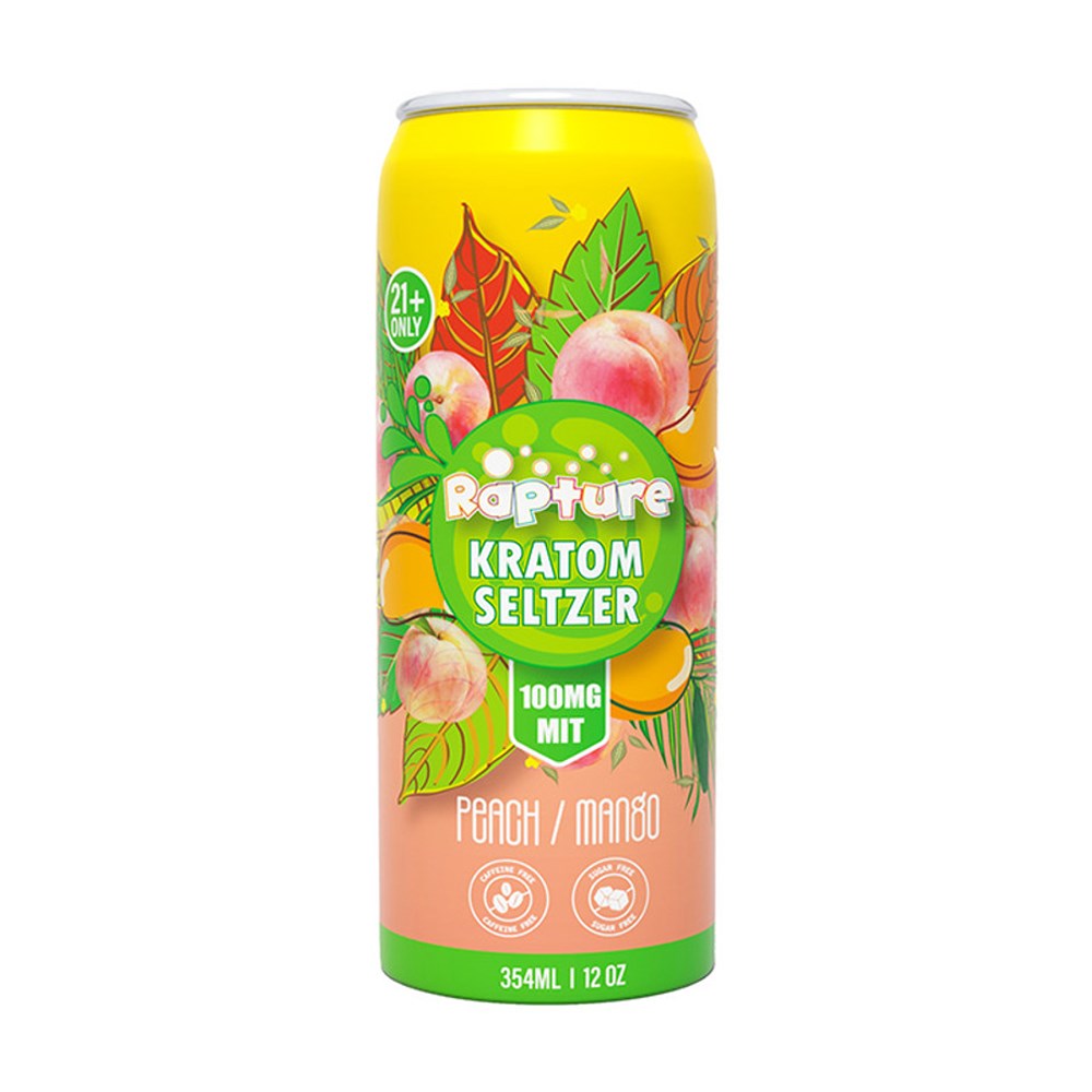 RAPTURE 100MG MIT KRATOM SELTZER - PEACH MANGO