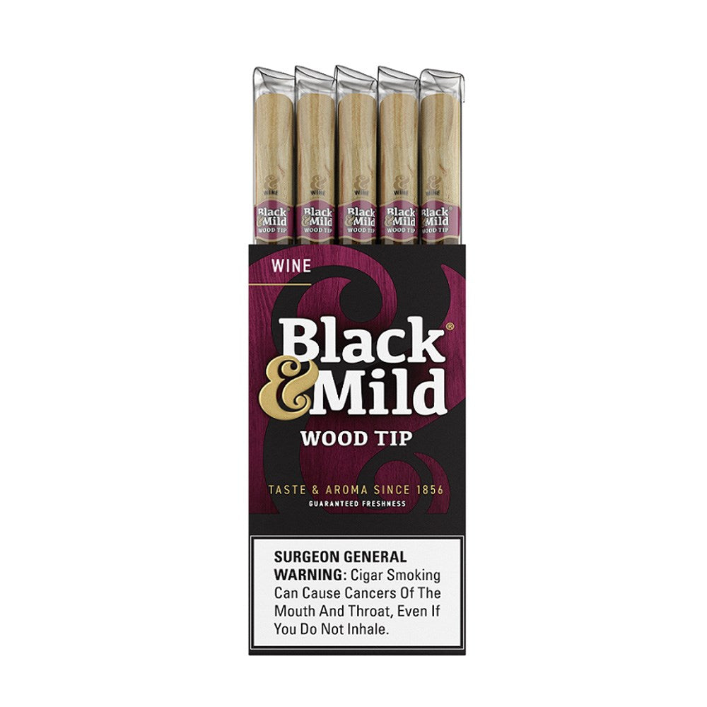 BLACK & MILD WINE 25CT WOOD TIP