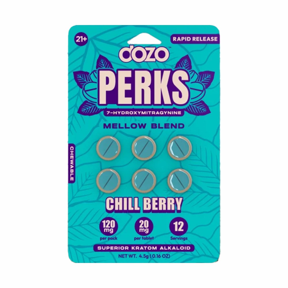 DOZO PERKS 7OHM PARTY BLEND 6CT PILLS - CHILL BERRY