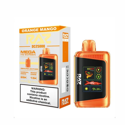 RAZ 5% 25000PUFF DISPOSABLE- ORANGE MANGO