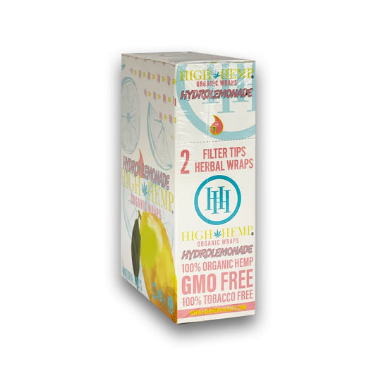 HIGH HEMP ORGANIC 2PK FILTER TIP WRAP - HYDRO LEMONADE
