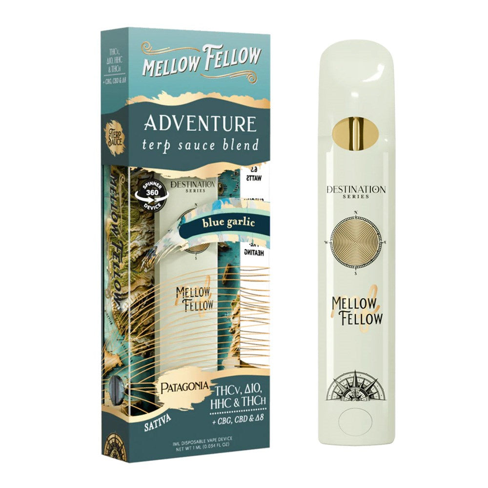 MF SPINNERS 1ML ADVENTURE BLEND DISPOSABLE SATIVA - PATAGONIA/BLUE GARLIC