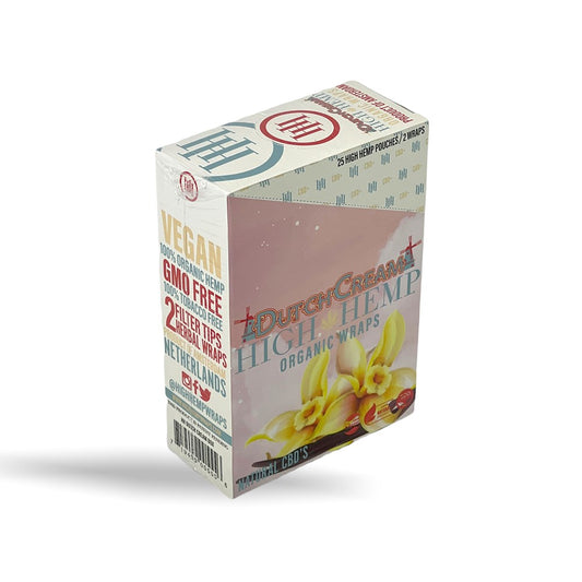 HIGH HEMP ORGANIC 2PK FILTER TIP WRAP - DUTCH CREAM