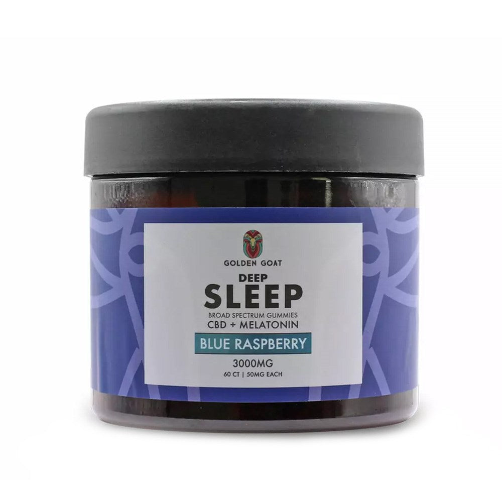 GOLDEN GOAT DEEP SLEEP 3000MG GUMMIES - BLUE RASPBERRY
