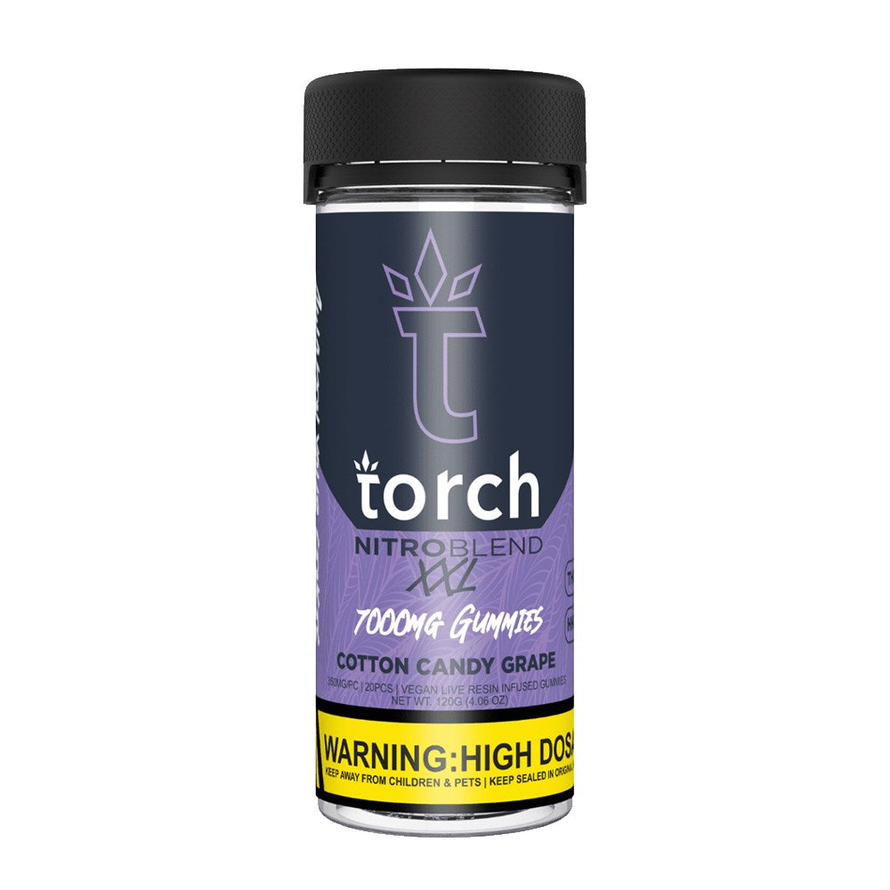 TORCH NITRO BLEND XXL 7000MG GUMMIES - COTTON CANDY GRAPE