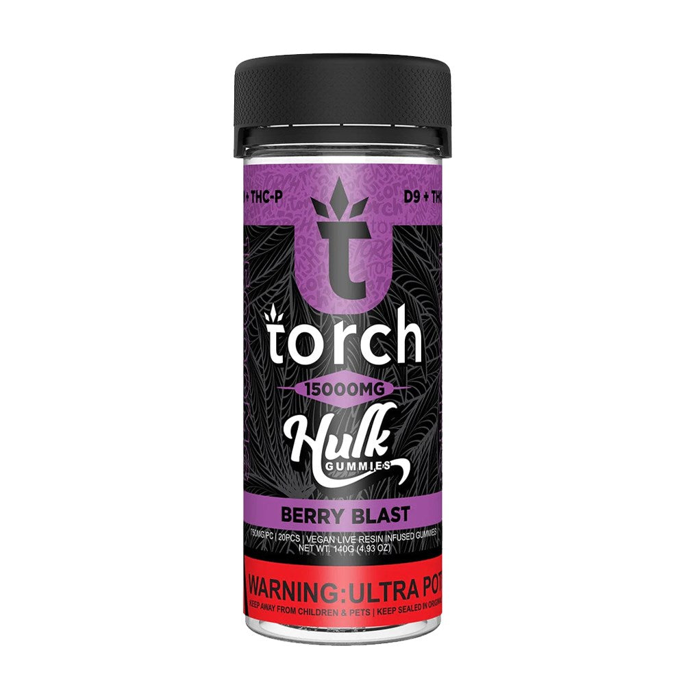 TORCH HULK D9/THCP 15000MG GUMMIES - BERRY BLAST