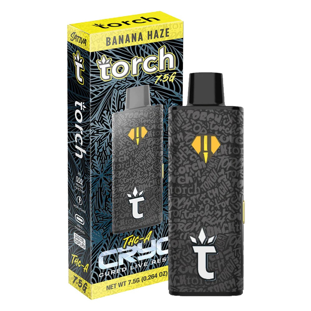 TORCH CRYO THCA 7.5G DISPOSABLE SATIVA - BANANA HAZE