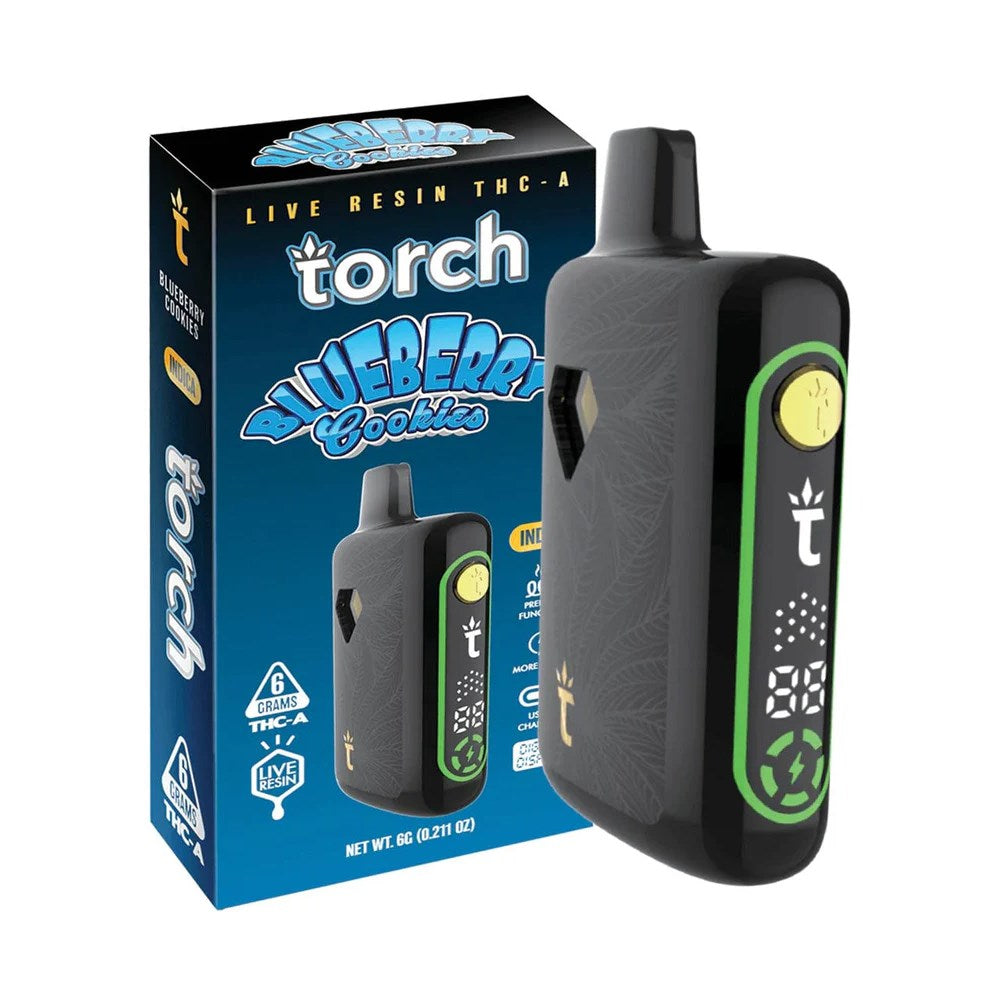 TORCH PULSE THCA 6G DISPOSABLE INDICA - BLUEBERRY COOKIE