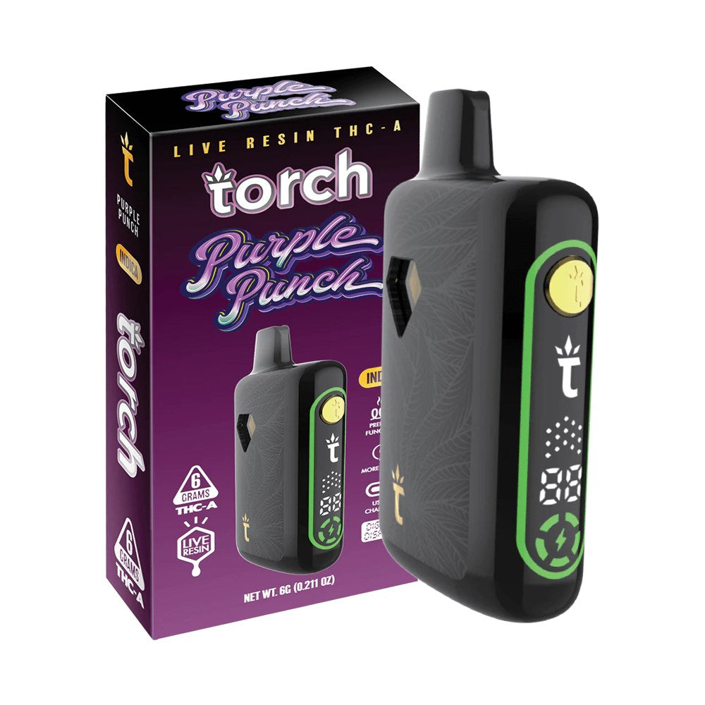 TORCH PULSE THCA 6G DISPOSABLE INDICA - PURPLE PUNCH