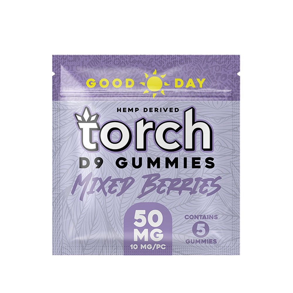 TORCH D9 GOOD DAY 50MG GUMMIES - MIXED BERRIES