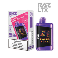 RAZ LTX 5% 25KPUFF DISPOSABLE- BANGIN SOUR BERRIES