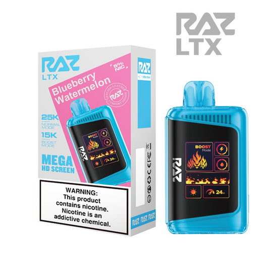 RAZ LTX 5% 25KPUFF DISPOSABLE - BLUEBERRY WATERMELON