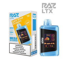 RAZ LTX 5% 25KPUFF DISPOSABLE- ICED BLUE DRAGON