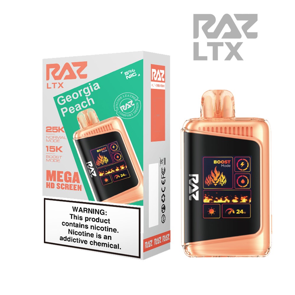 RAZ LTX 5% 25KPUFF DISPOSABLE- GEORGIA PEACH