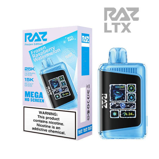 RAZ LTX 5% 25KPUFF DISPOSABLE- FROZEN RASP WTRMLN