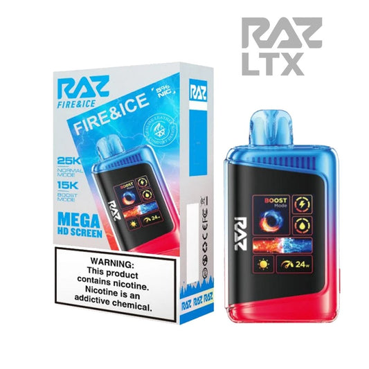 RAZ LTX 5% 25KPUFF DISPOSABLE- FIRE AND ICE