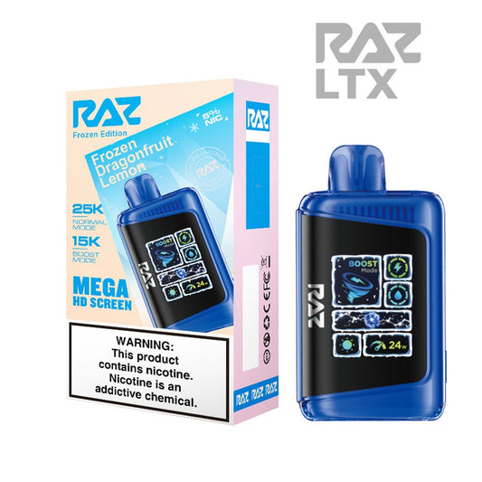 RAZ LTX 5% 25KPUFF DISPOSABLE- FROZEN DRAGONFRUIT LEMON