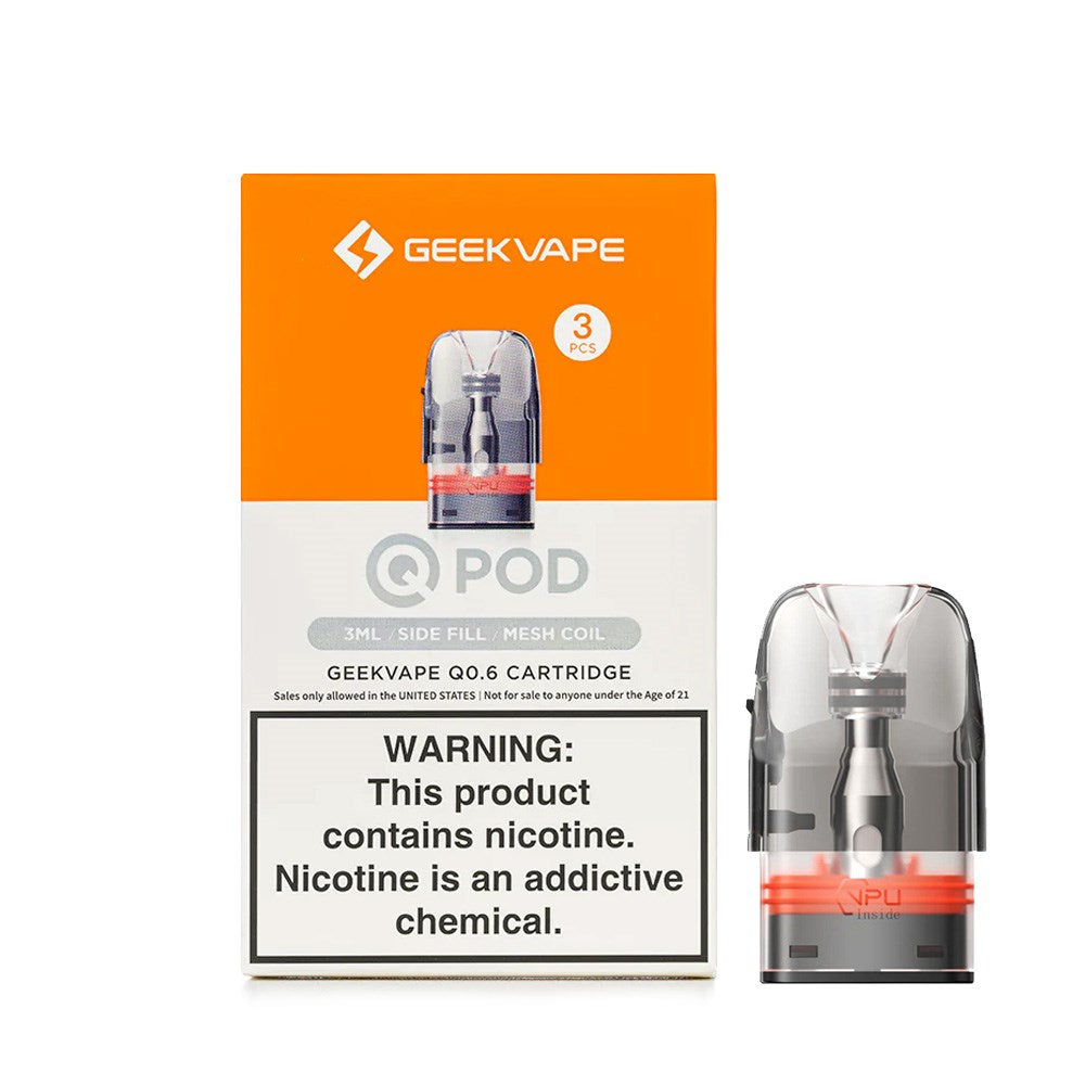 GEEKVAPE Q 3ML 0.4OHM REPLACEMENT CARTRIDGE POD
