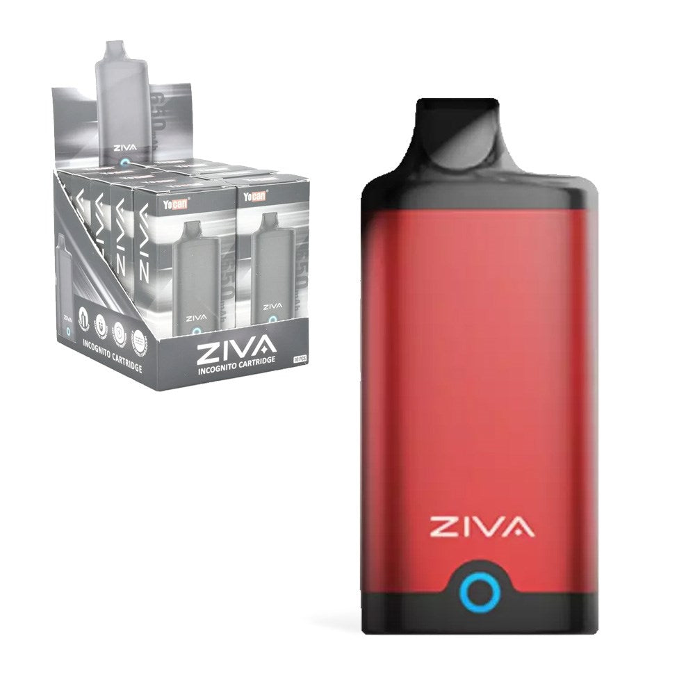 YOCAN ZIVA 650mAH INCOGNITO CART. BATTERY - RED