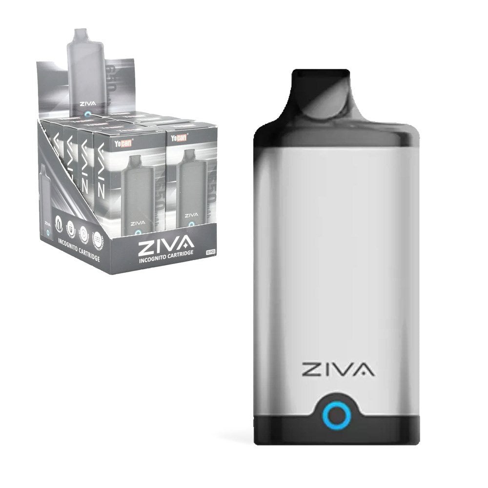 YOCAN ZIVA 650mAH INCOGNITO CART. BATTERY- SILVER