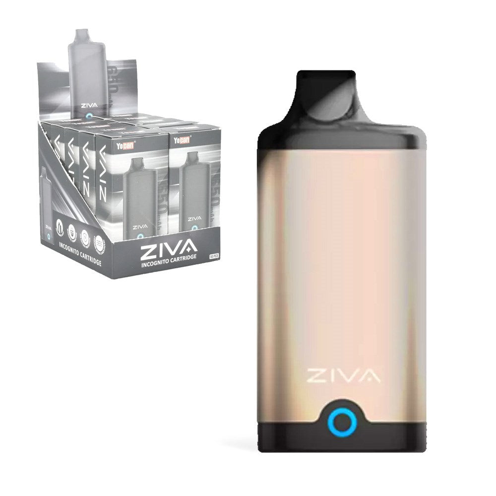 YOCAN ZIVA 650mAH INCOGNITO CART. BATTERY - GOLD