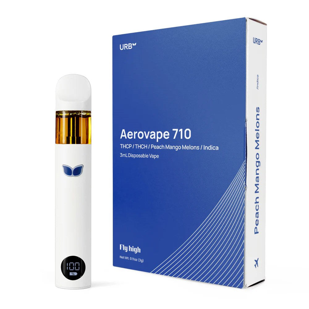 URB AEROVAPE 710 RELAX BLEND DISPOSABLE INDICA - PEACH MANGO