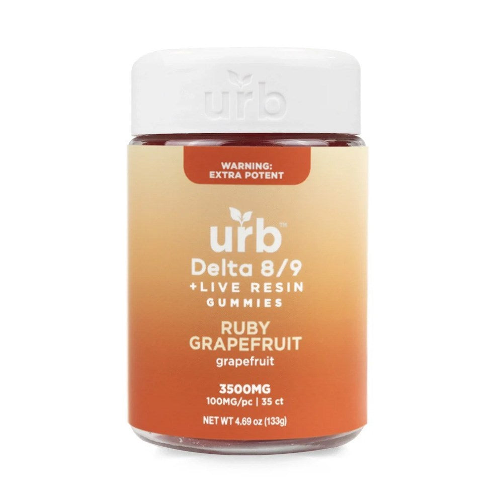 URB D8/D9 THC 3500MG GUMMIES - RUBY GRAPEFRUIT