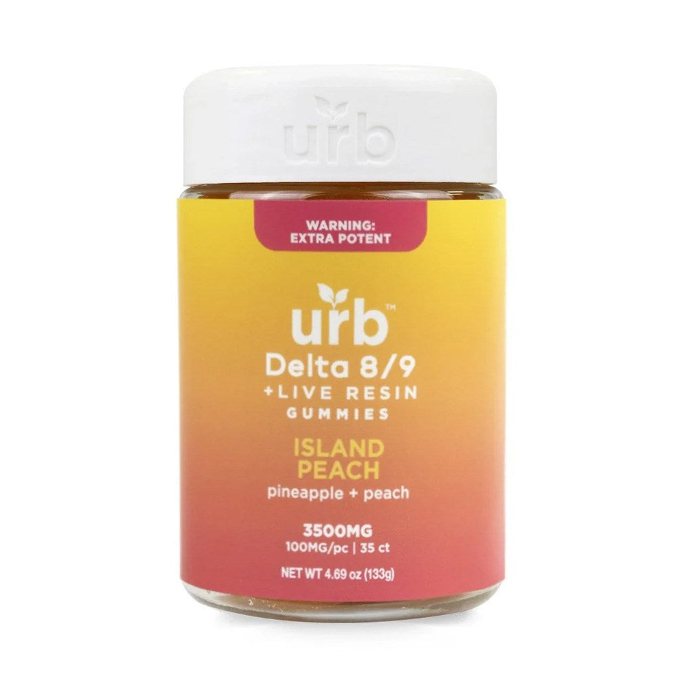 URB D8/D9 THC 3500MG GUMMIES - ISLAND PEACH