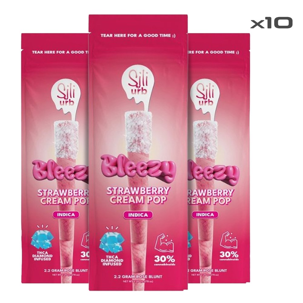 SILIXURB THCA 2.2G ROSE BLUNT INDICA - STRAW CREAM POP
