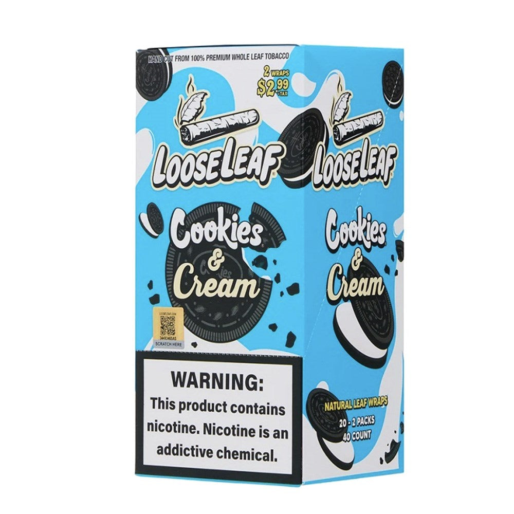 LOOSELEAF 2CT/2.99 WRAPS - COOKIES & CREAM