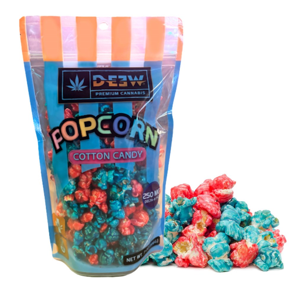 DE3W D9 THC 250MG POPCORN BAG - COTTON CANDY
