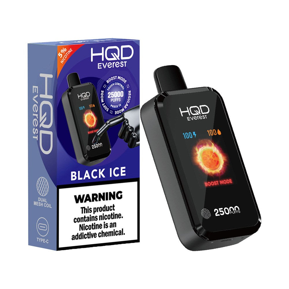 HQD CUVIE EVEREST 25K 5% DISPOSABLE - BLACK ICE