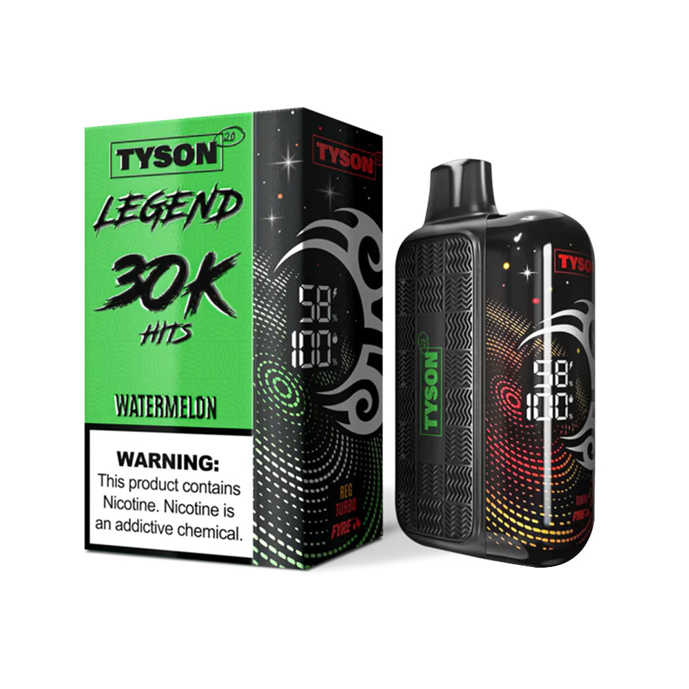 TYSON LEGEND 5%NIC 30KPUFFS DISPOSABLE - WATERMELON