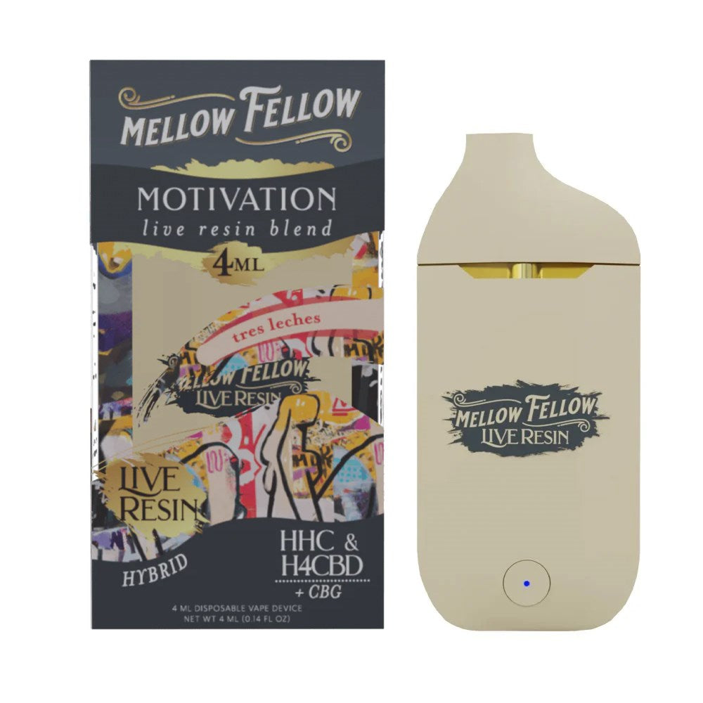 MELLOW FELLOW MOTIVATION BLEND 4ML DISPOSABLE HYBRID - TRES LECHES