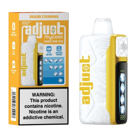 ADJUST MY COOL 5%NIC 40K PUFFS DISPOSABLE - DRAGON STRAWNANA