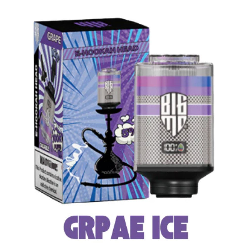 E- HOOKAH 100K PUFFS HEAD - GRAPE ICE
