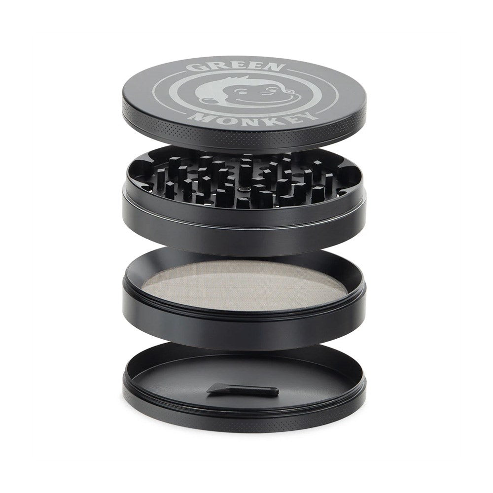 GREEN MONKEY CAPUCHIN 100MM GRINDER - BLACK