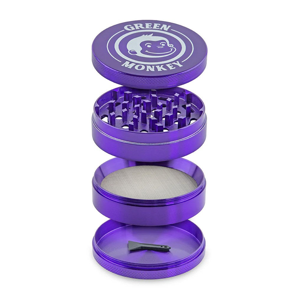 GREEN MONKEY CAPUCHIN 75MM GRINDER - PURPLE