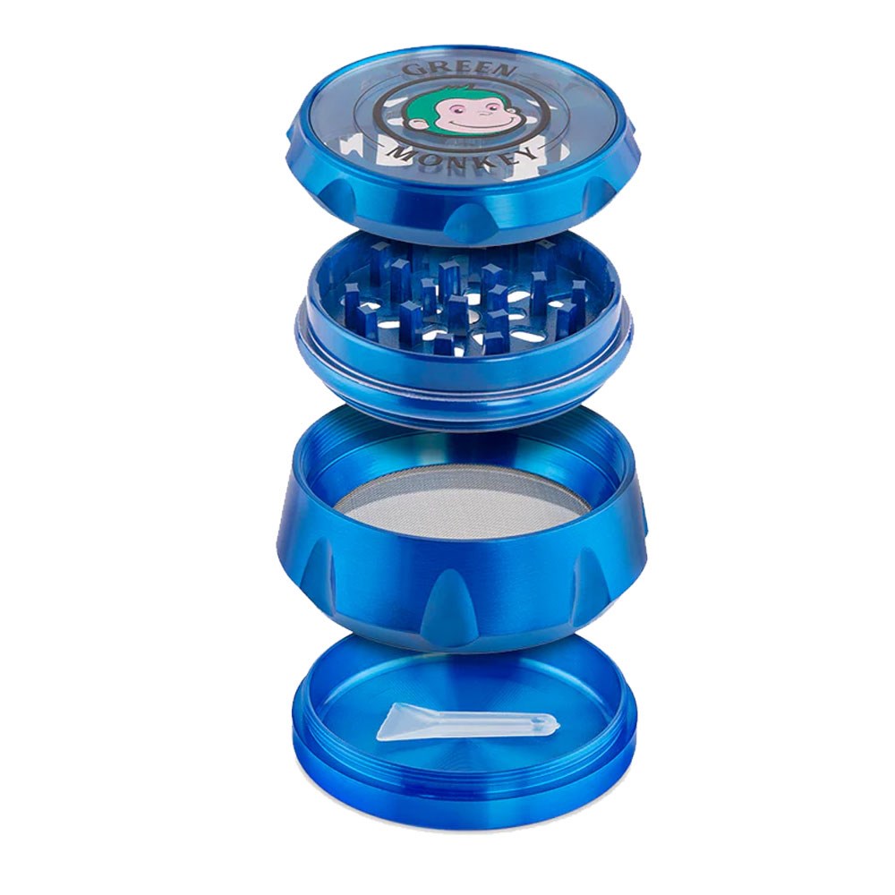 GREEN MONKEY BABOON CROWN 63MM GRINDER - BLUE