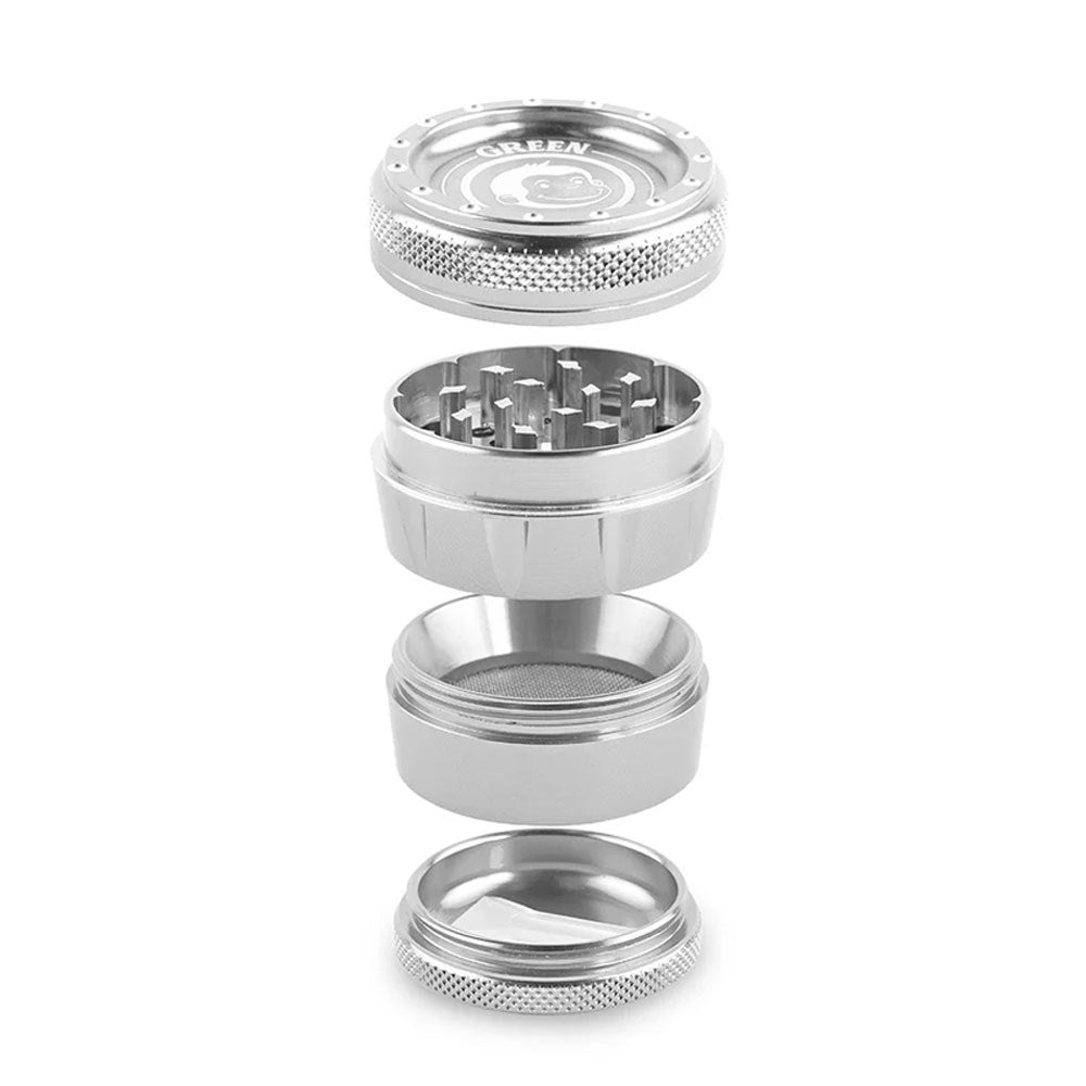 GREEN MONKEY TAMARIN 50MM GRINDER - SILVER