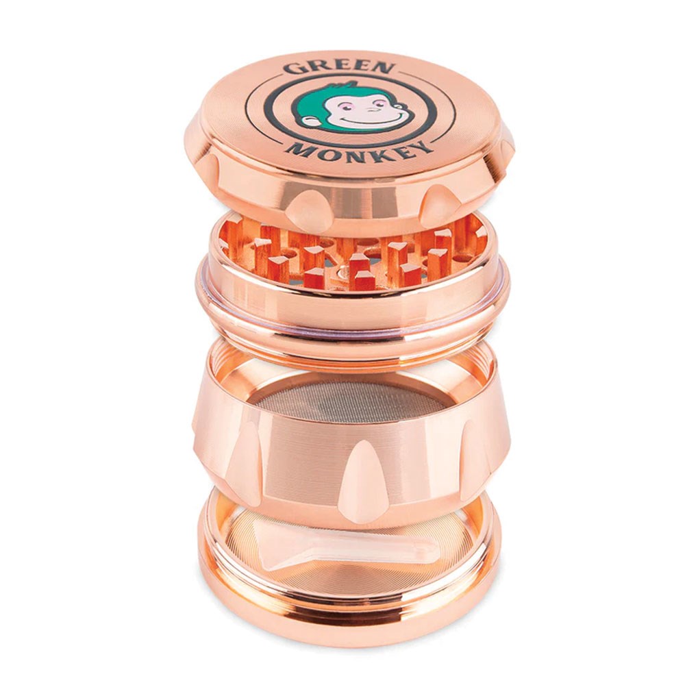 GREEN MONKEY BABOON CROWN 50MM GRINDER - ROSE GOLD