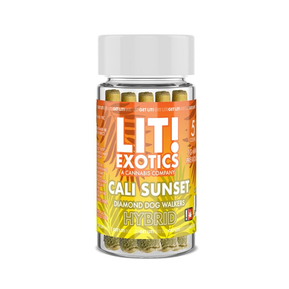 LITTO THC DIAMOND 1G PREROLLED JOINTS HYBRID - CALI SUNSET