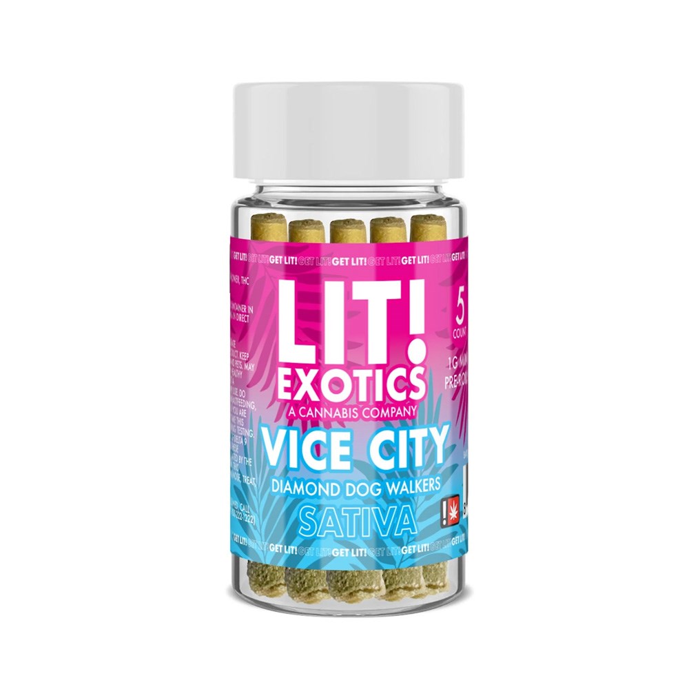 LITTO THC DIAMOND 1G PREROLLED JOINTS SATIVA - VICE CITY
