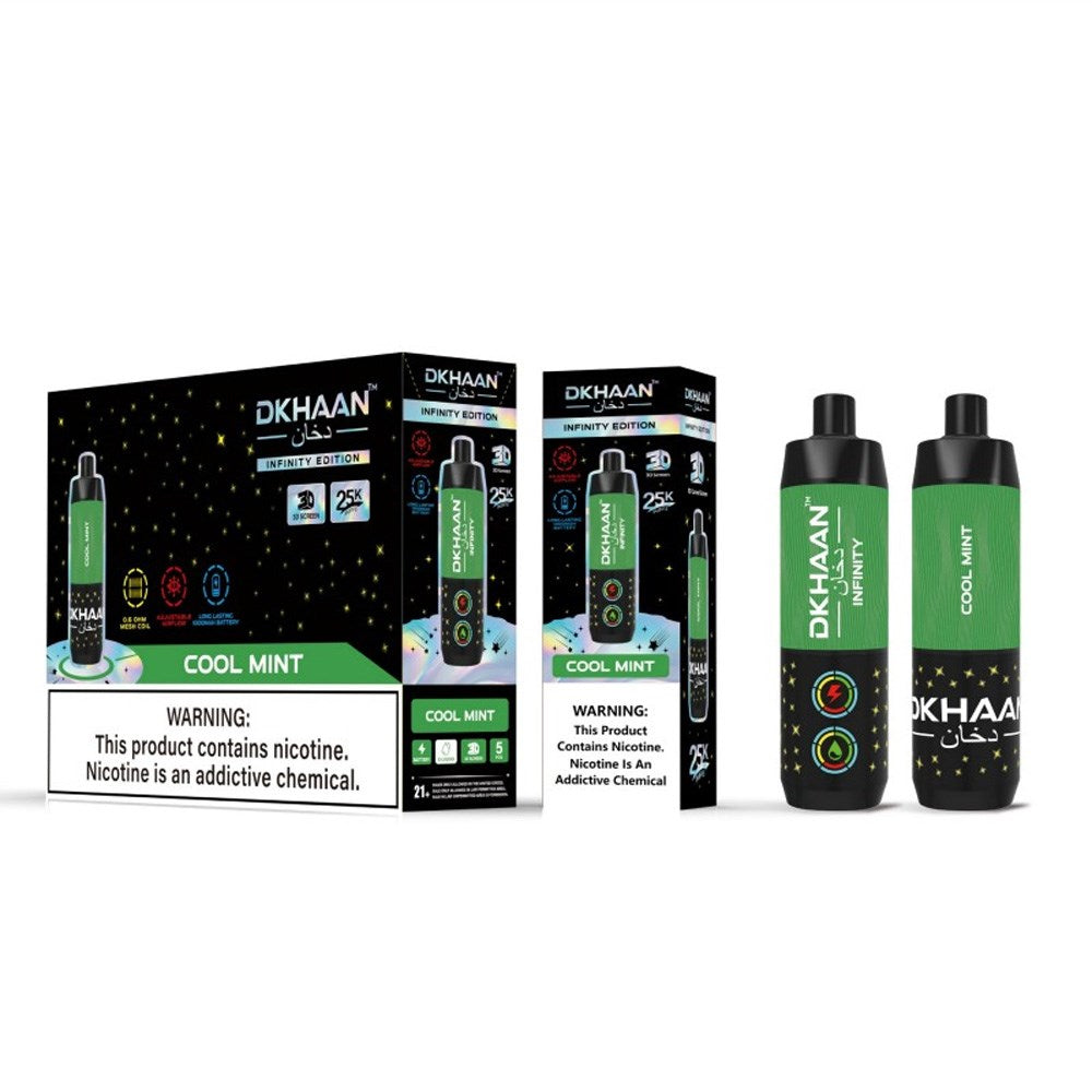 DKHAAN 5% NIC 25KPUFFS DISPOSABLE - COOL MINT